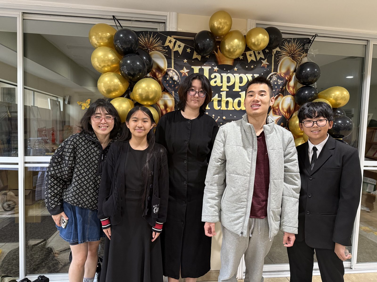 Birthday group gathering