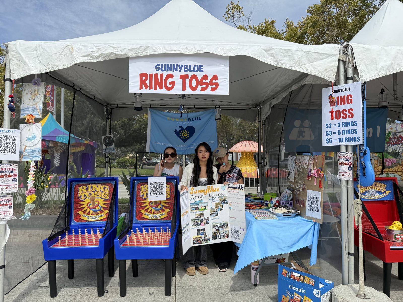 SunnyBlue booth at a community fair