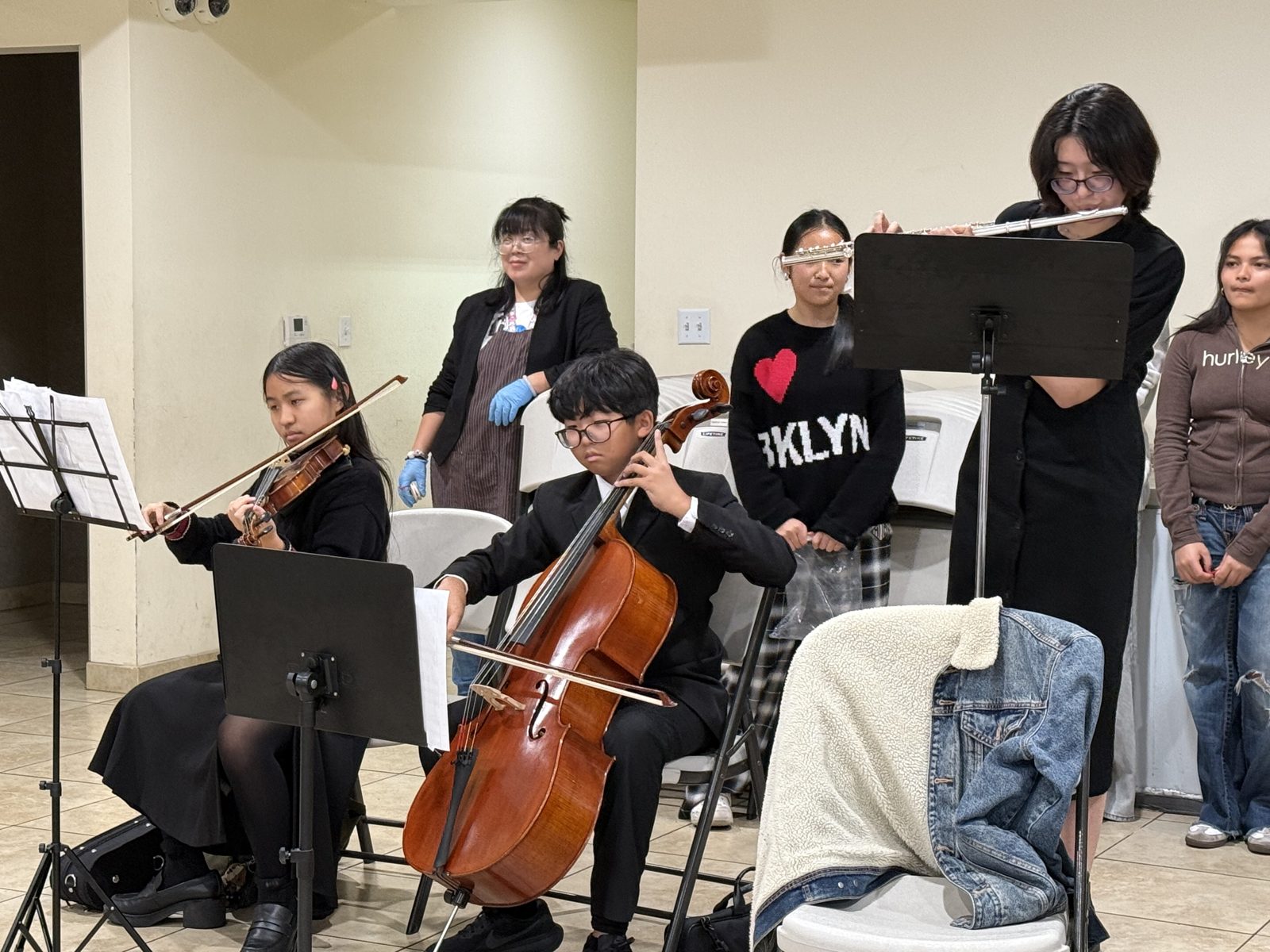 Indoor music performance